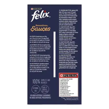 FELIX Sensations Sauces Multipack hovädzie/jahňacie/morka/kačica och. om. 12x85g