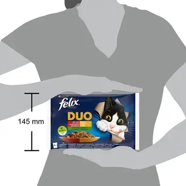 FELIX Fantastic DUO Multipack Lahodný výber v želé so zeleninou 4x85g