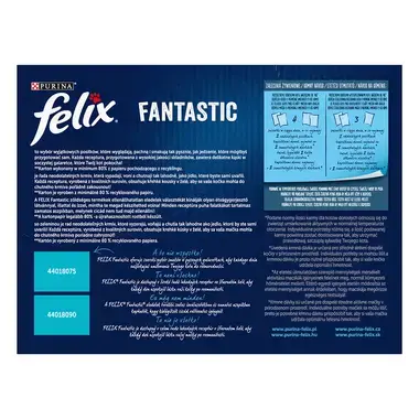 FELIX Fantastic Multipack hovädzie s mrkvou/ kura s rajčinami/ losos s cuketou/ pstruh so zel. fazuľ. v želé 12x85g