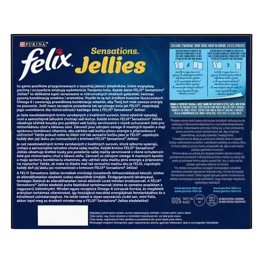 FELIX Sensations Jellies Multipack hovädzie s rajčinami/ kura s mrkvou/ kačica/ jahňacie v och. želé 24x85g