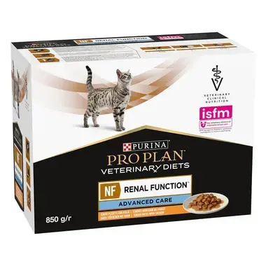 PURINA® PRO PLAN® VETERINARY DIETS NF RENAL FUNCTION™ Advanced Care s kuraťom