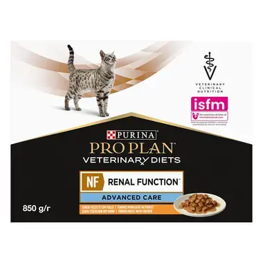 PURINA® PRO PLAN® VETERINARY DIETS NF RENAL FUNCTION™ Advanced Care s kuraťom