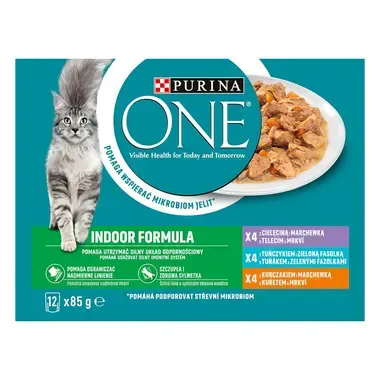 PURINA ONE Multipack Indoor mini filetky s kuraťom
