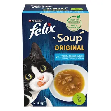 FELIX Soup polievky s treskou, tuniakom a platesou