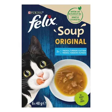 FELIX Soup polievky s treskou, tuniakom a platesou