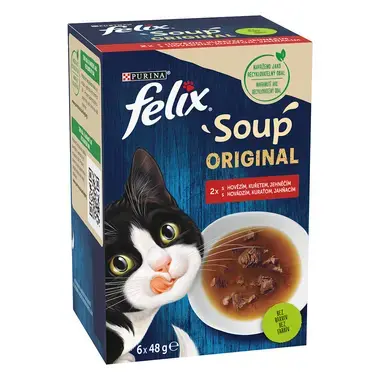 FELIX Soup polievky s hovädzím, kuraťom a jahňacím
