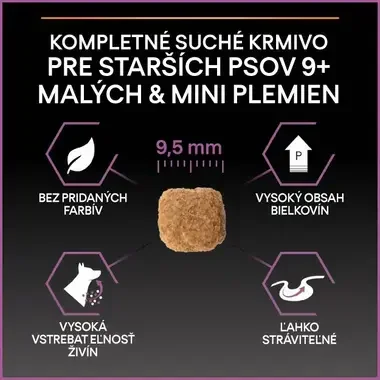 PRO PLAN SMALL & MINI ADULT 9+ AGE DEFENCE granule pre psov s kuraťom