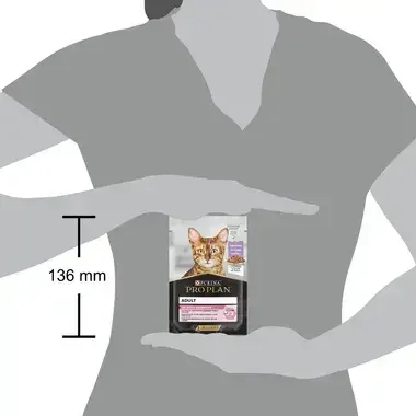 PRO PLAN CAT DELICATE DIGESTION, mokré krmivo pre mačky s morkou