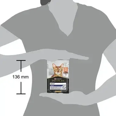 PRO PLAN CAT Indoor, mokré krmivo pre mačky s lososom