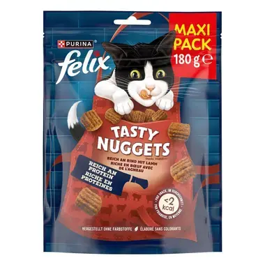 FELIX Tasty Nuggets bohaté na hovädzie, s jahňacím 180 g