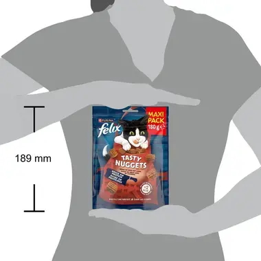 FELIX Tasty Nuggets bohaté na hovädzie, s jahňacím 180 g