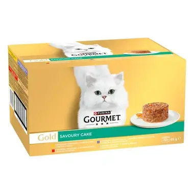 GOURMET GOLD Multipack Savoury Cake hovädzie, kura, morka, jahňacie