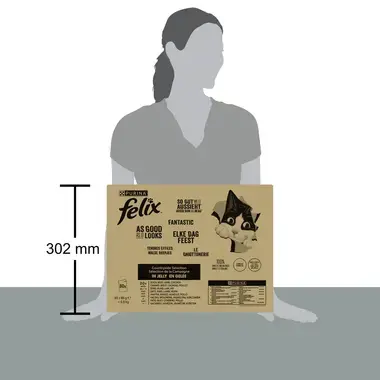 FELIX Fantastic Multipack hovädzie/kura/kačica/jahňacie v želé 80x85g