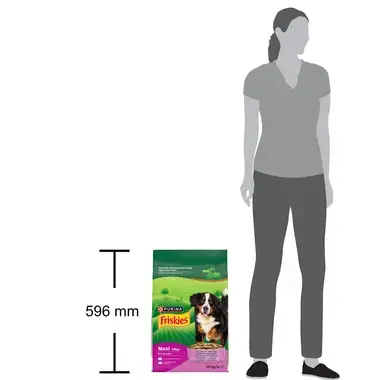 PURINA® Friskies® Maxi, granuly pre psy, s hovädzím a zeleninou