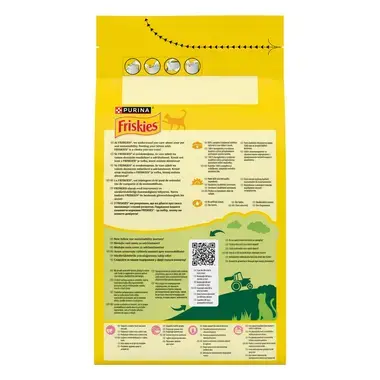 Friskies Junior granuly pre mačiatka kura a morka, s mliekom, zelenina