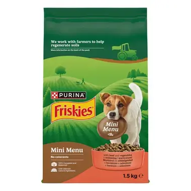 Friskies® Mini Menu s hovädzím a zeleninou
