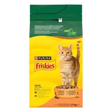 Friskies granuly pre mačky kura, zelenina