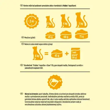 Friskies granuly pre mačky kura, zelenina