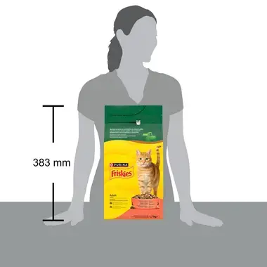 Friskies granuly pre mačky hovädzie, kura, zelenina 