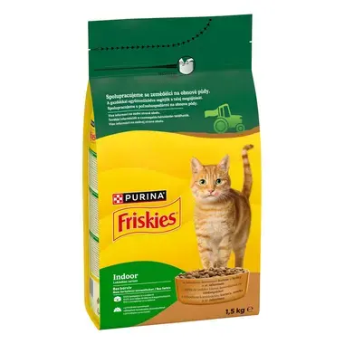 Friskies Indoor granuly pre mačky kura, morka, zelenina