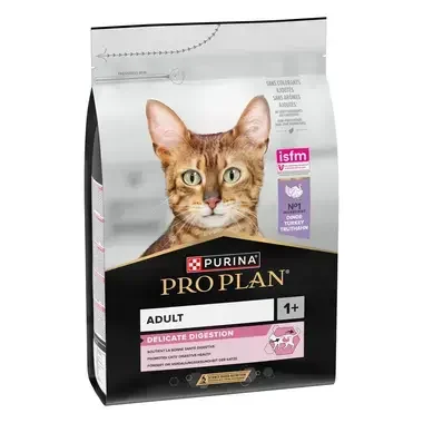 PRO PLAN CAT ADULT DELICATE DIGESTION suché krmivo pre mačky s morkou