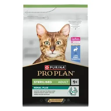 PURINA® PRO PLAN® Adult Sterilised Renal Plus suché krmivo pre mačky s králikom