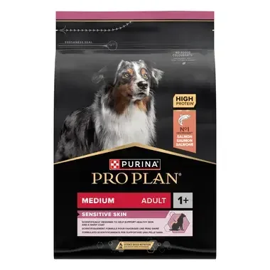 PRO PLAN MEDIUM ADULT SENSITIVE SKIN granule pre psov s lososom