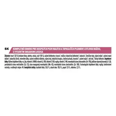 PRO PLAN SMALL & MINI ADULT SENSITIVE SKIN granule pre psov s lososom