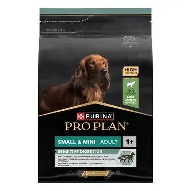 PRO PLAN SMALL & MINI ADULT SENSITIVE DIGESTION granule pre psov s jahňacím