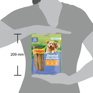 Friskies Dental Delicious maškrty pre psov M
