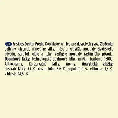 Friskies Dental Fresh maškrty pre psov 3v1 M