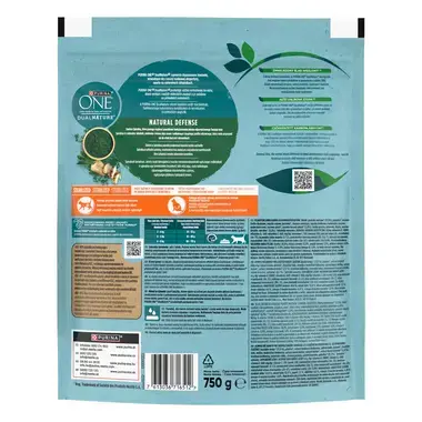 Purina ONE Dual Nature Sterilised granuly pre mačky spirulina, hovädzie