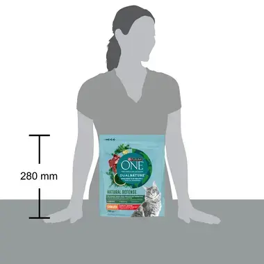 Purina ONE Dual Nature Sterilised granuly pre mačky spirulina, hovädzie