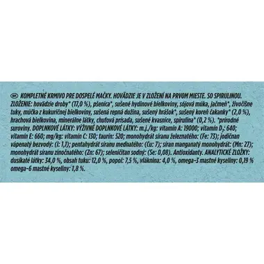 Purina ONE Dual Nature Sterilised granuly pre mačky spirulina, hovädzie