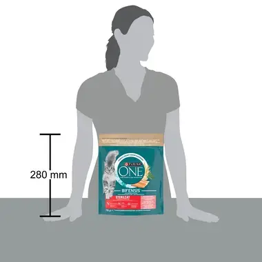 Purina ONE Bifensis Sterilised granuly pre mačky losos
