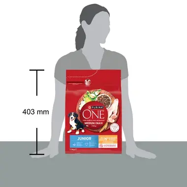 Purina ONE® Medium/Maxi Junior granule pre šteniatka kura
