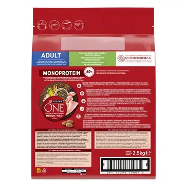 Purina ONE® Medium/Maxi Adult Monoprotein granule pre psov morka