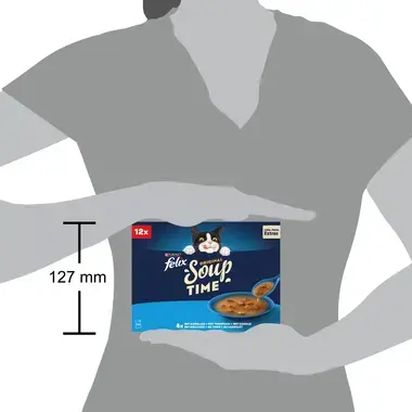 FELIX® Soup polievky s treskou, tuniakom, platesou 12 x 48 g