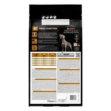 PURINA® PRO PLAN® VETERINARY DIETS NF Renal - zadná strana