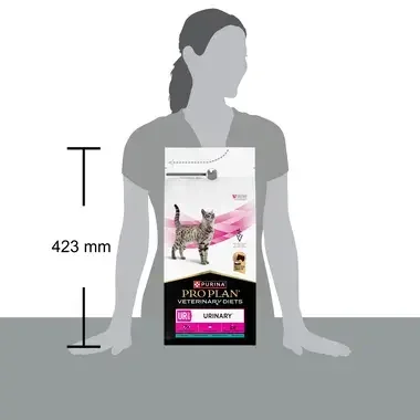 PURINA® PRO PLAN® VETERINARY DIETS UR St/Ox Urinary s morskou rybou - porovnanie velikosti