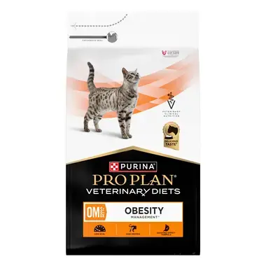 PURINA® PRO PLAN® VETERINARY DIETS OM Obesity Management pre mačky - predná strana