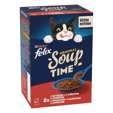 FELIX Soup polievky s hovädzím, kuraťom a jahňacím - predná strana