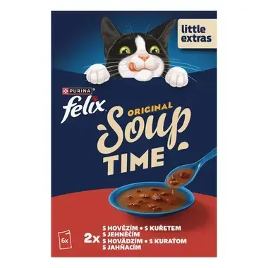 FELIX Soup polievky s hovädzím, kuraťom a jahňacím - predná strana