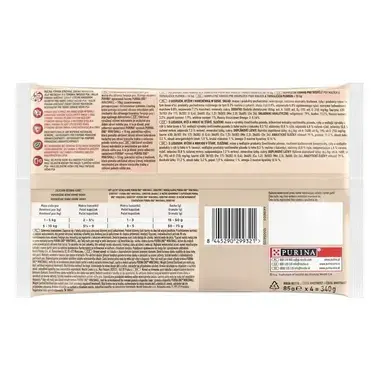 Purina ONE® MINI Dog Sensitive Losos ve šťave - zadná strana