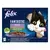 FELIX Fantastic Multipack hovädzie s mrkvou/ kura s rajčinami/ losos s cuketou/ pstruh so zel. fazuľ. v želé 12x85g