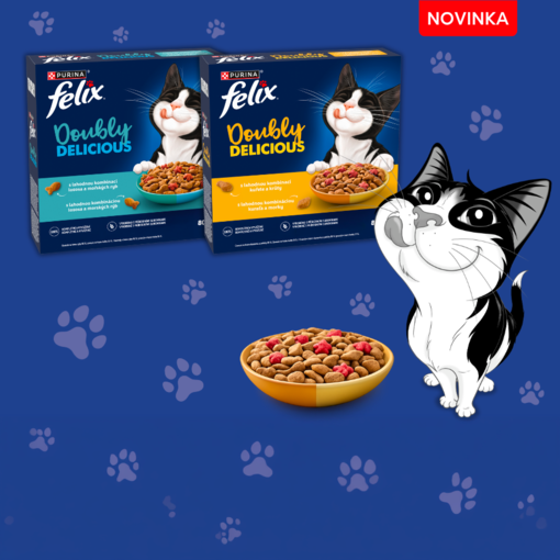 Mačka s krmivom Felix® Doubly Delicious